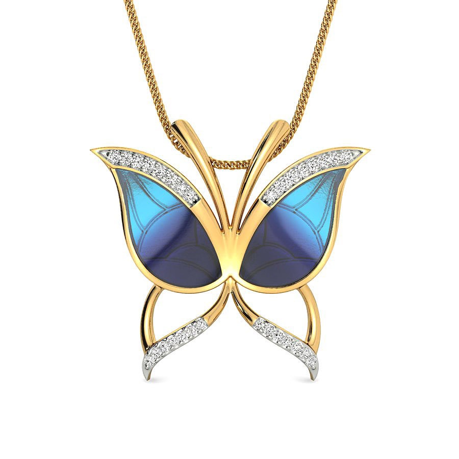 Phaedra Butterfly Diamond Pendant