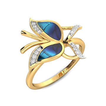 Phaedra Butterfly Diamond Ring
