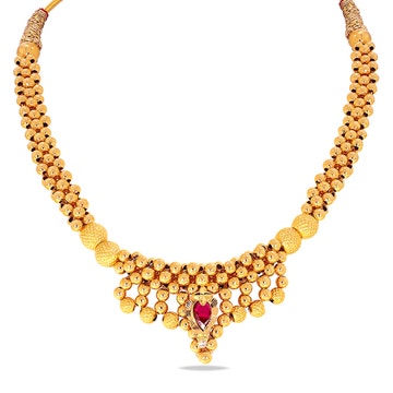 Pushpaja Tushi Kyra Gold Necklace