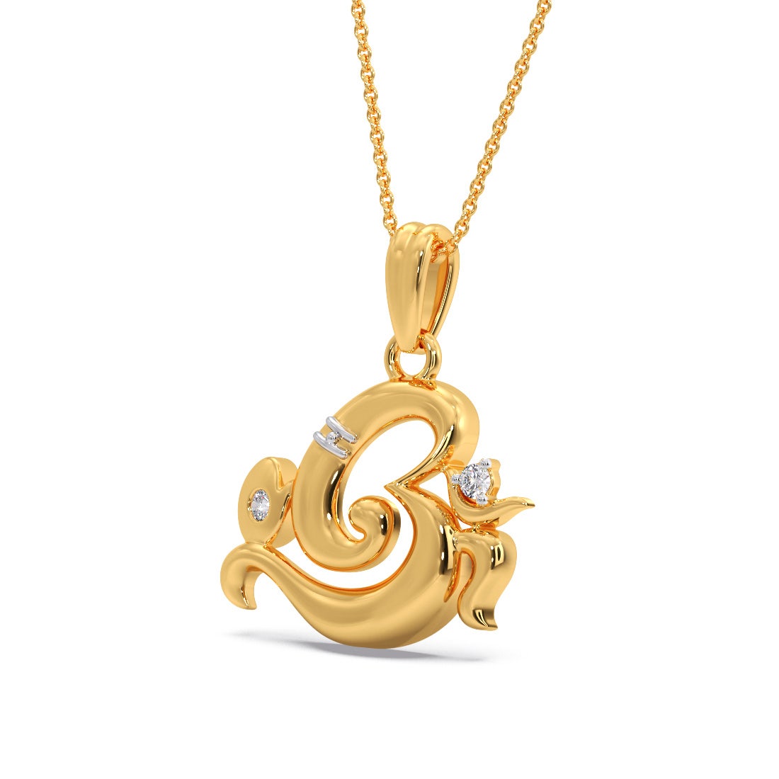 Omkareshwar Diamond Pendant