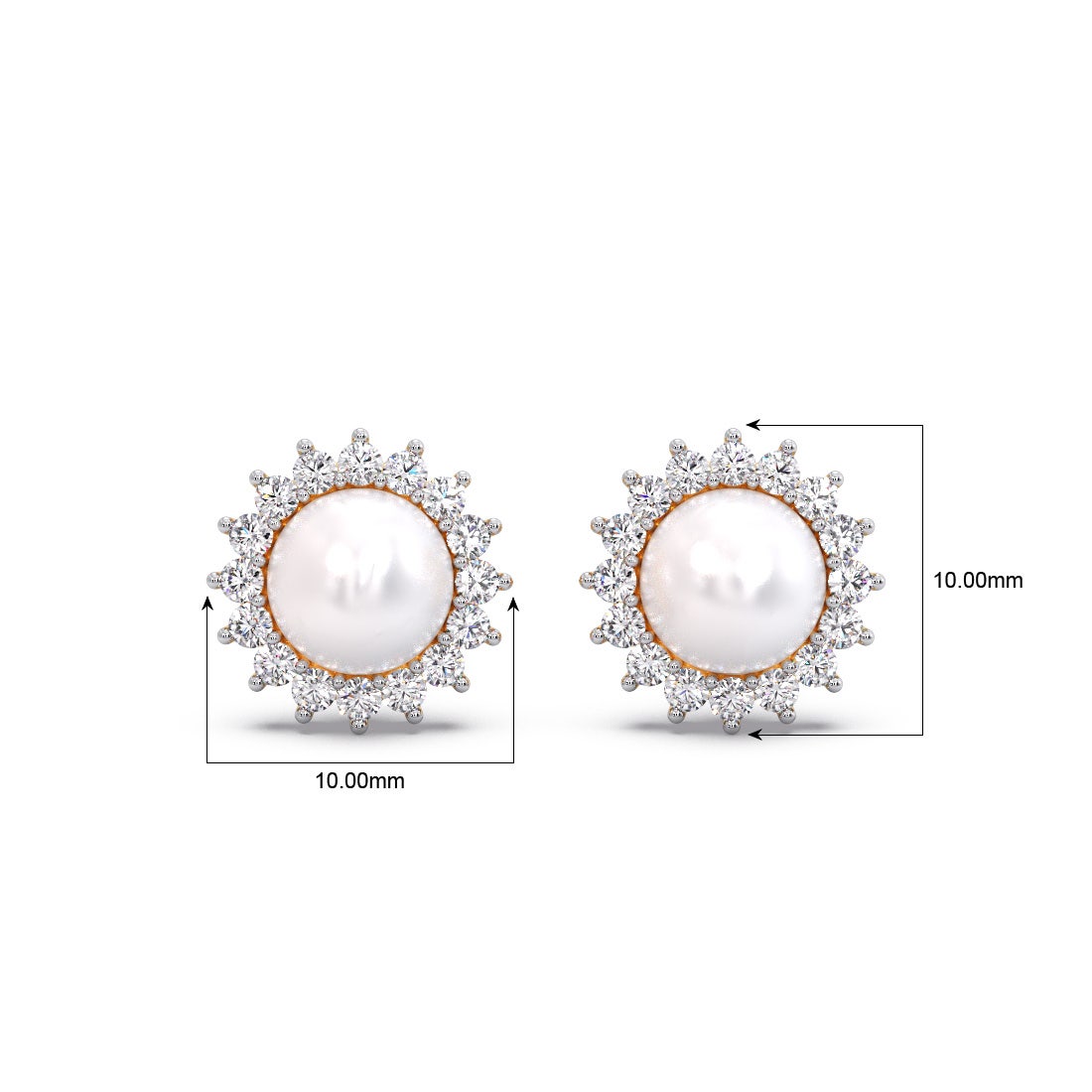 Karen Pearl Diamond Earrings