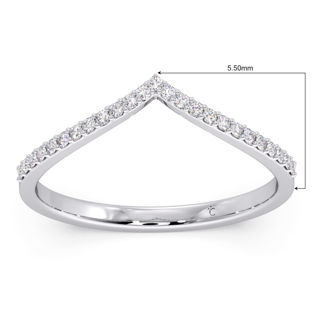 Inverted Diamond Ring