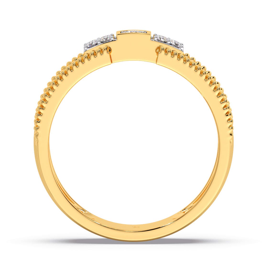 Medieval Diamond Engagement Band