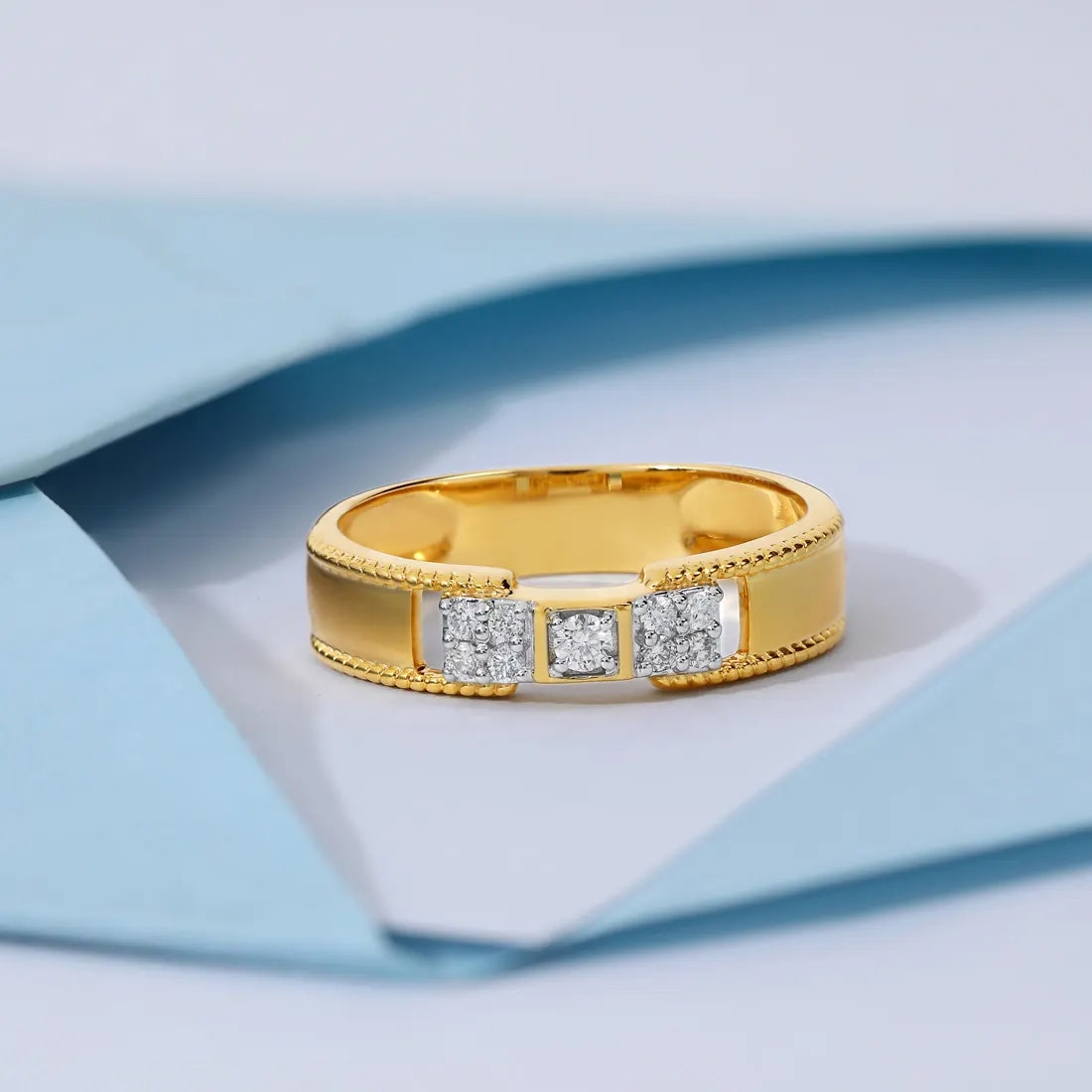 Medieval Diamond Engagement Band