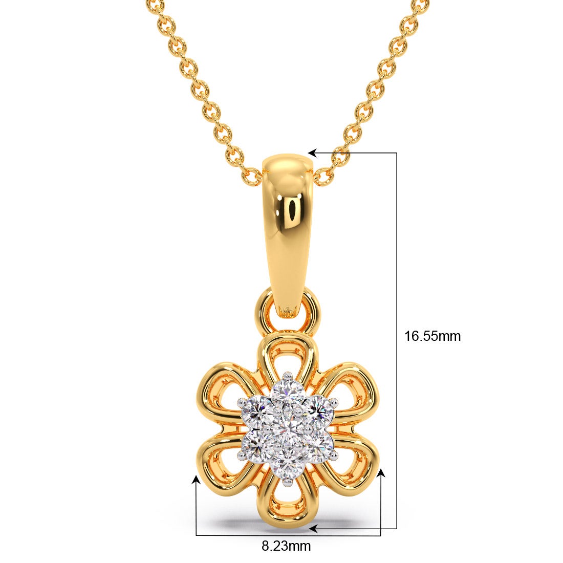 Calendula Diamond Pendant
