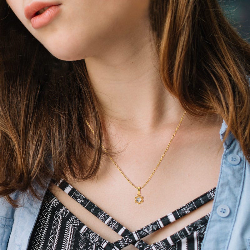 Calendula Diamond Pendant