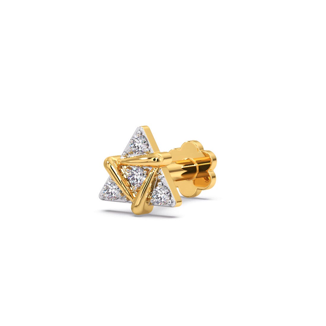 Eistir Diamond Nose Pin Online Jewellery Shopping India Yellow Gold 18K Candere by Kalyan Jewellers