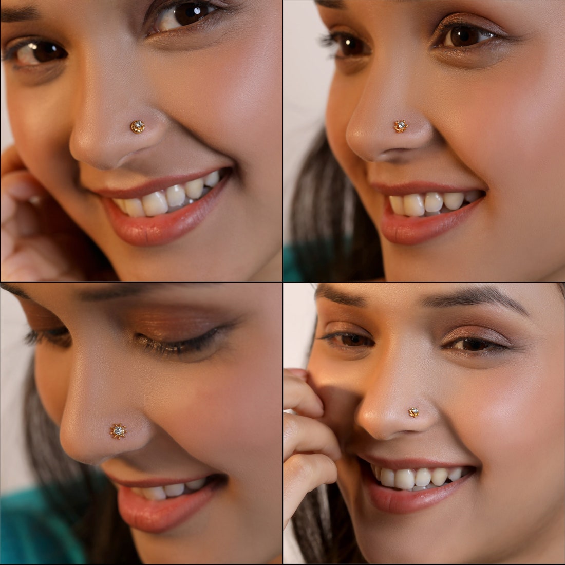 0.05ct Star Delight 5 in 1 Changeable Diamond Nose Pin