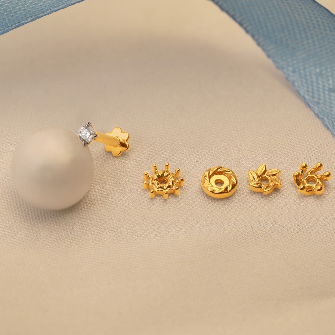 0.05ct Star Delight 5 in 1 Changeable Diamond Nose Pin