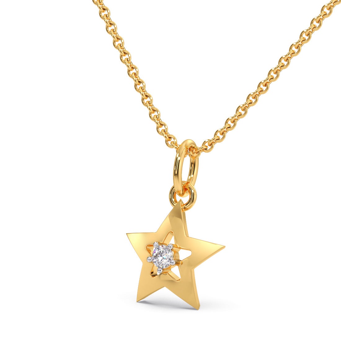 Firestar Diamond Pendant For Kids