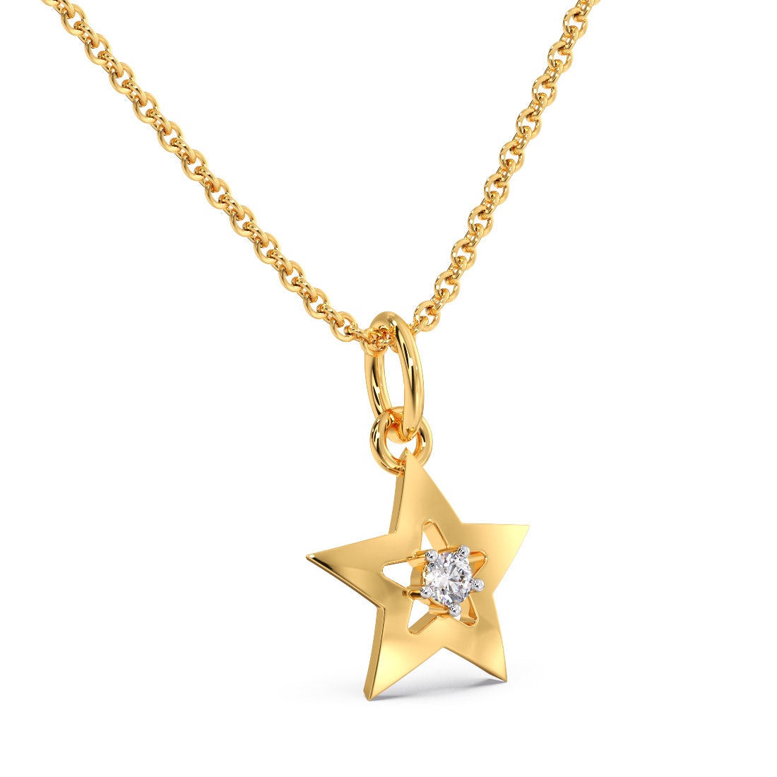 Firestar Diamond Pendant For Kids
