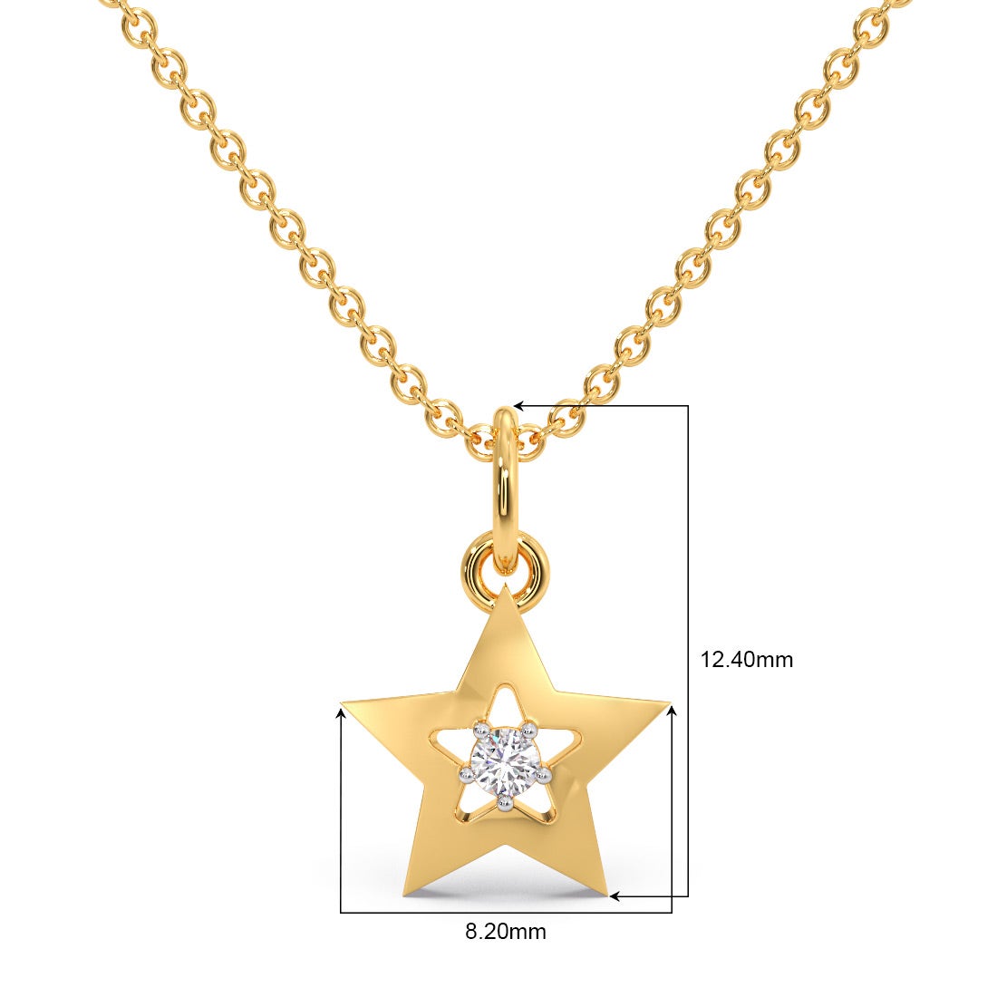Firestar Diamond Pendant For Kids