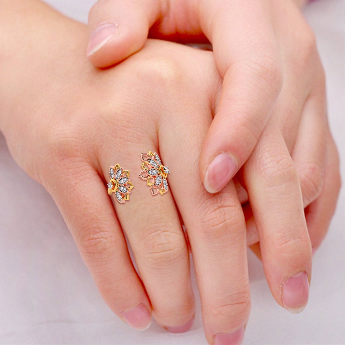 Rampant Rose Diamond Gap Ring