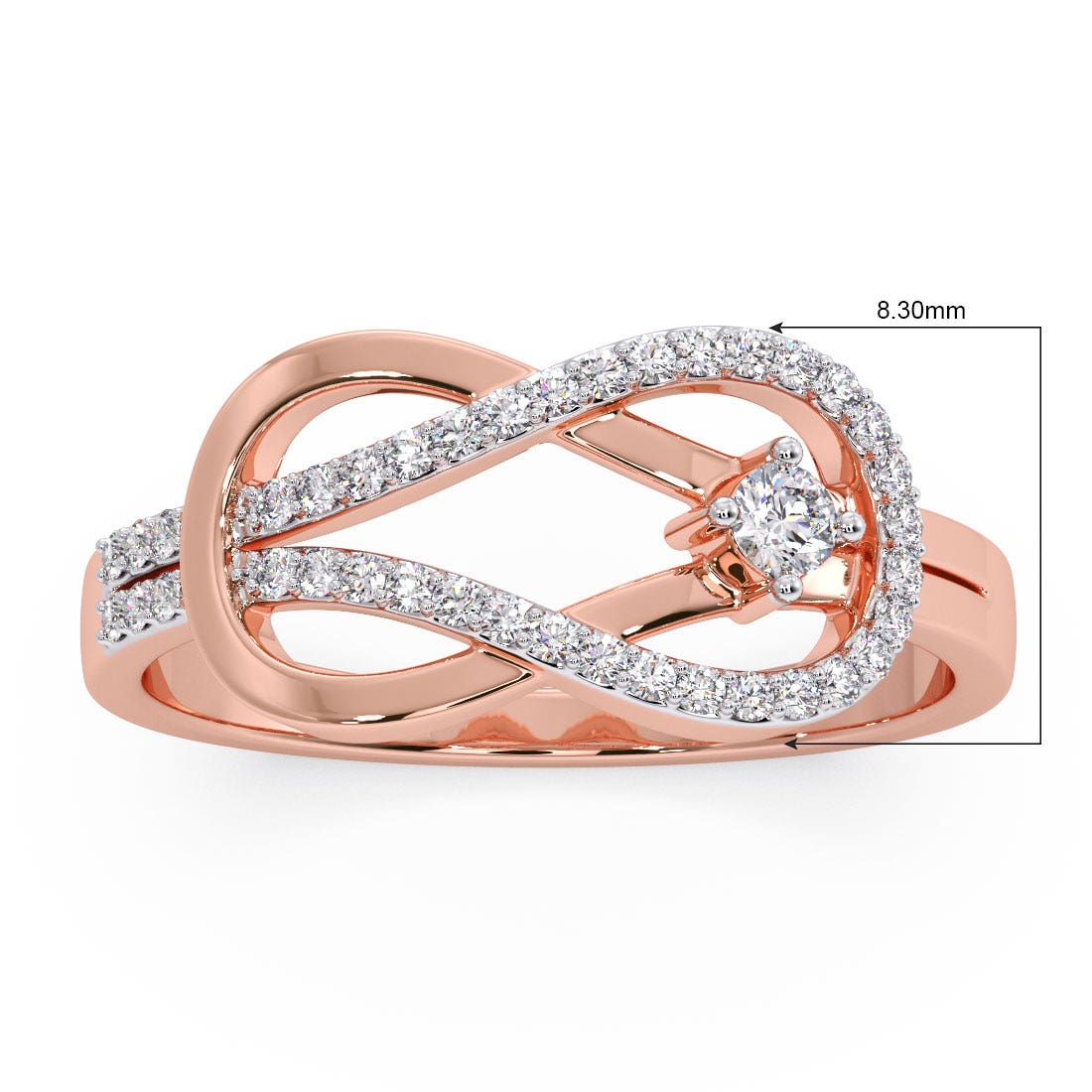 Knotty Love Knot Diamond Ring