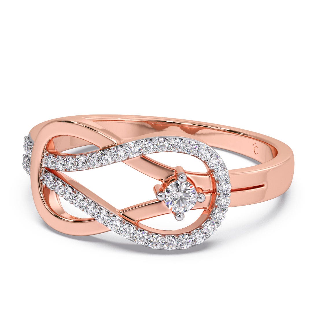 Knotty Love Knot Diamond Ring