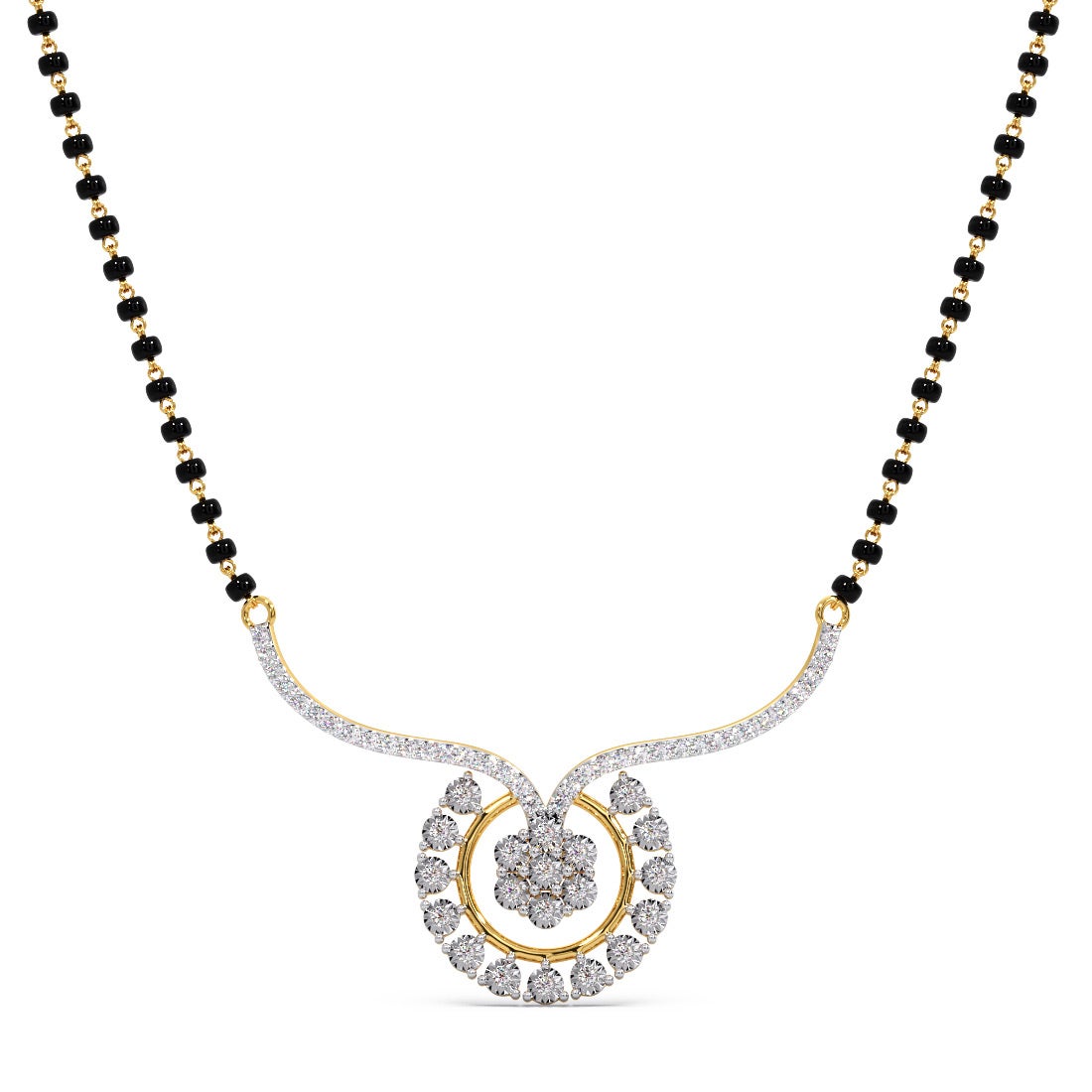 Bloom Miracle Plate Diamond Mangalsutra