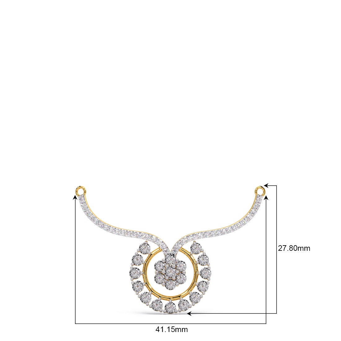 Bloom Miracle Plate Diamond Mangalsutra
