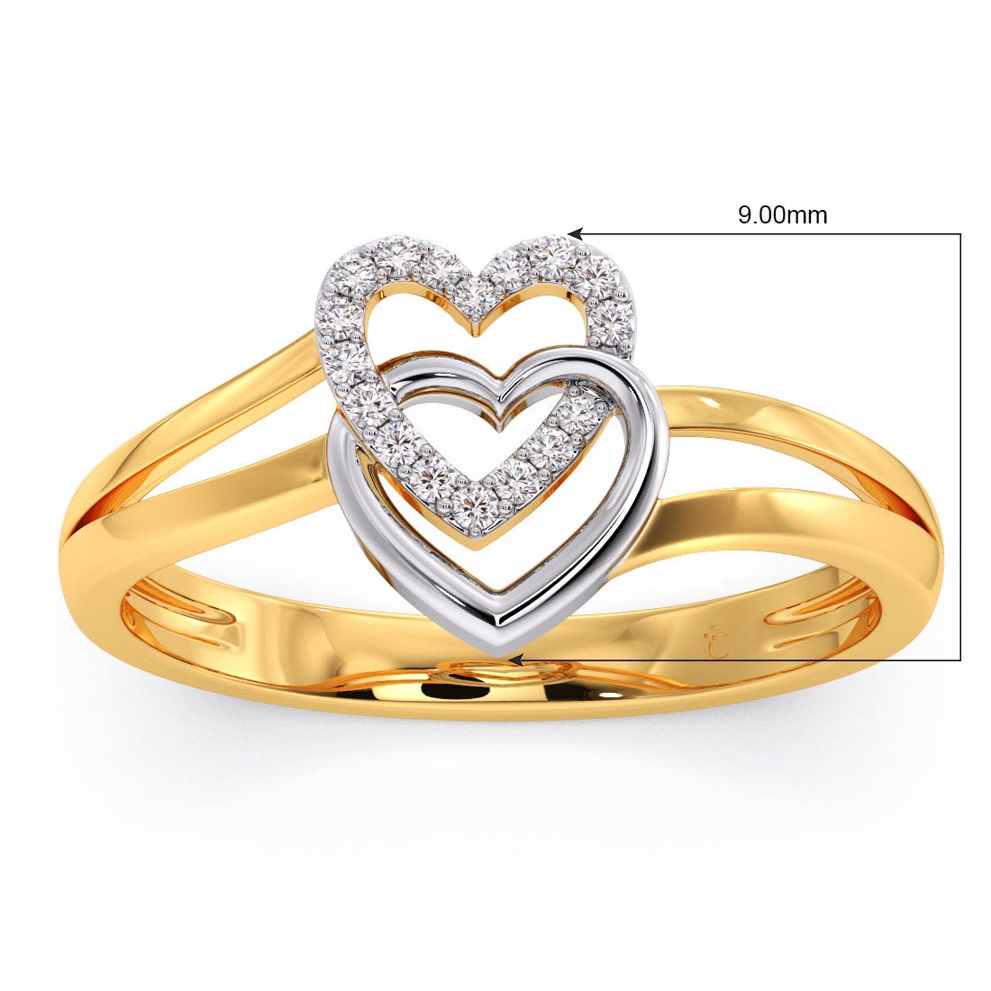 Perfect Duet V.Day Diamond Ring