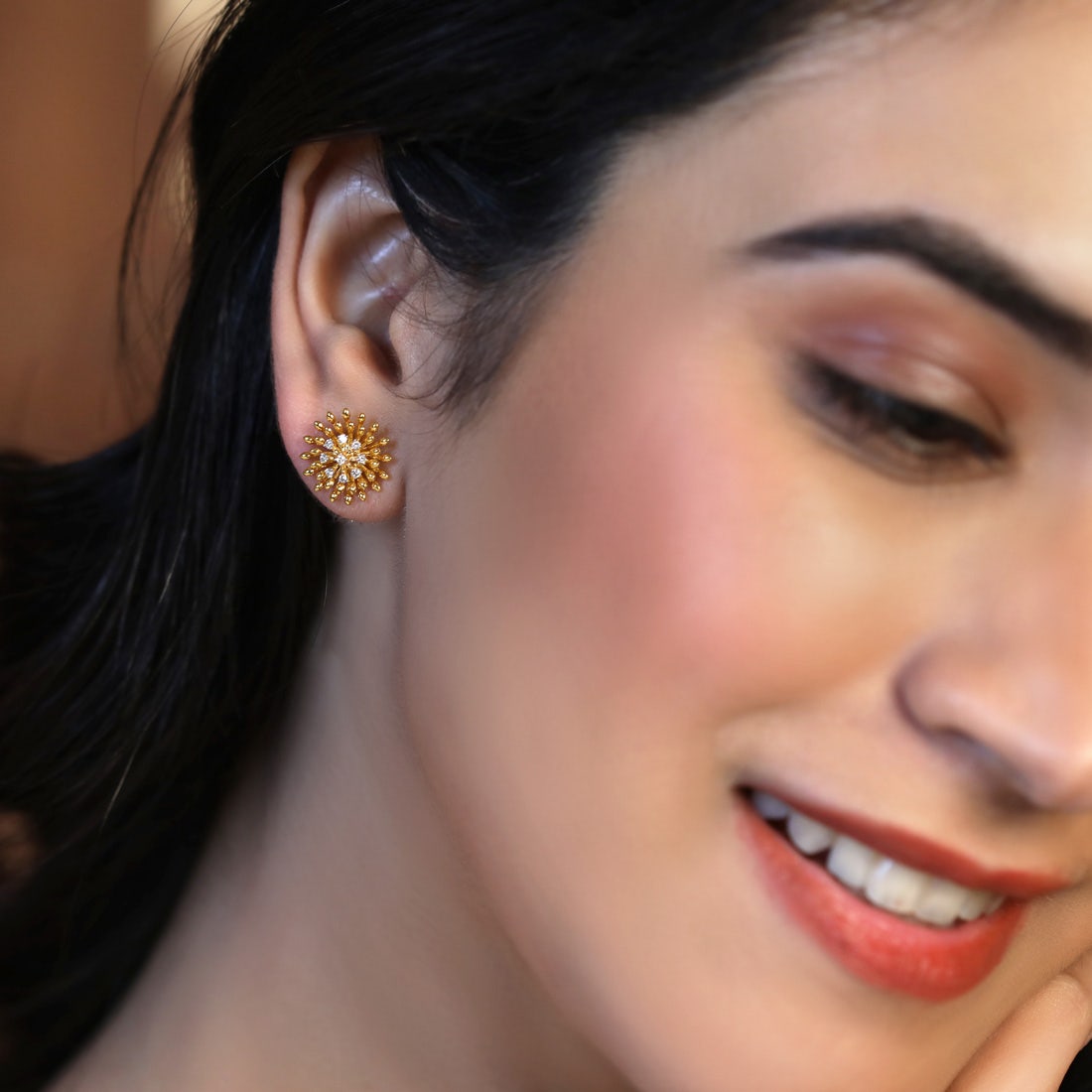 Goldburst Diamond Earrings