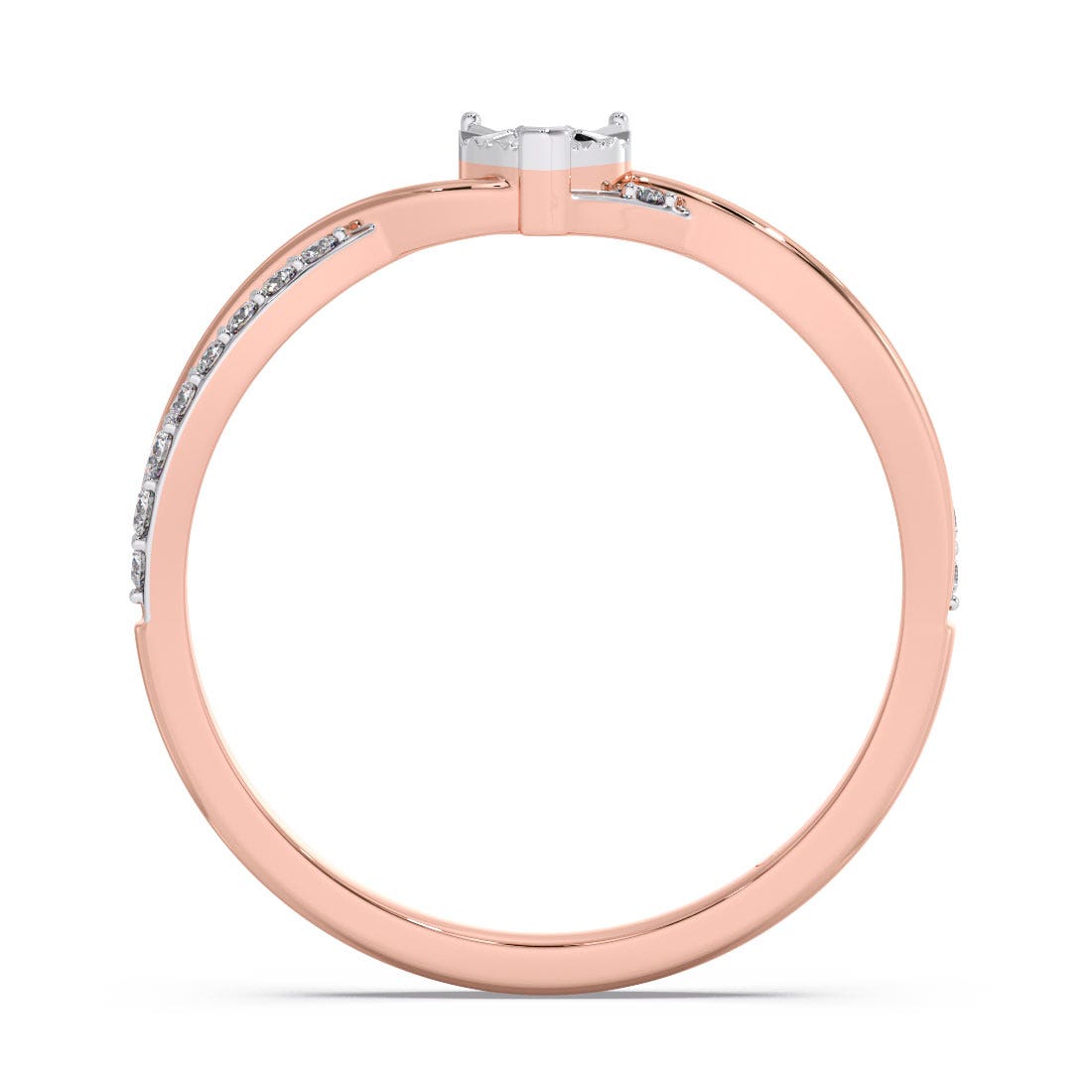Entangle Miracle Plate Diamond Ring