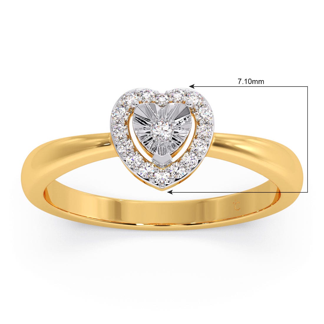 Heartbeats Miracle Plate Diamond RIng