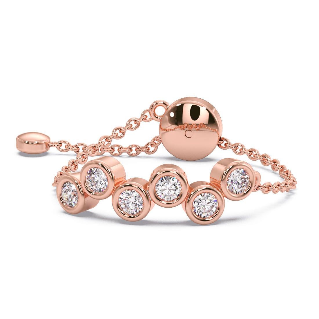 Bubbly Diamond Flexi Ring