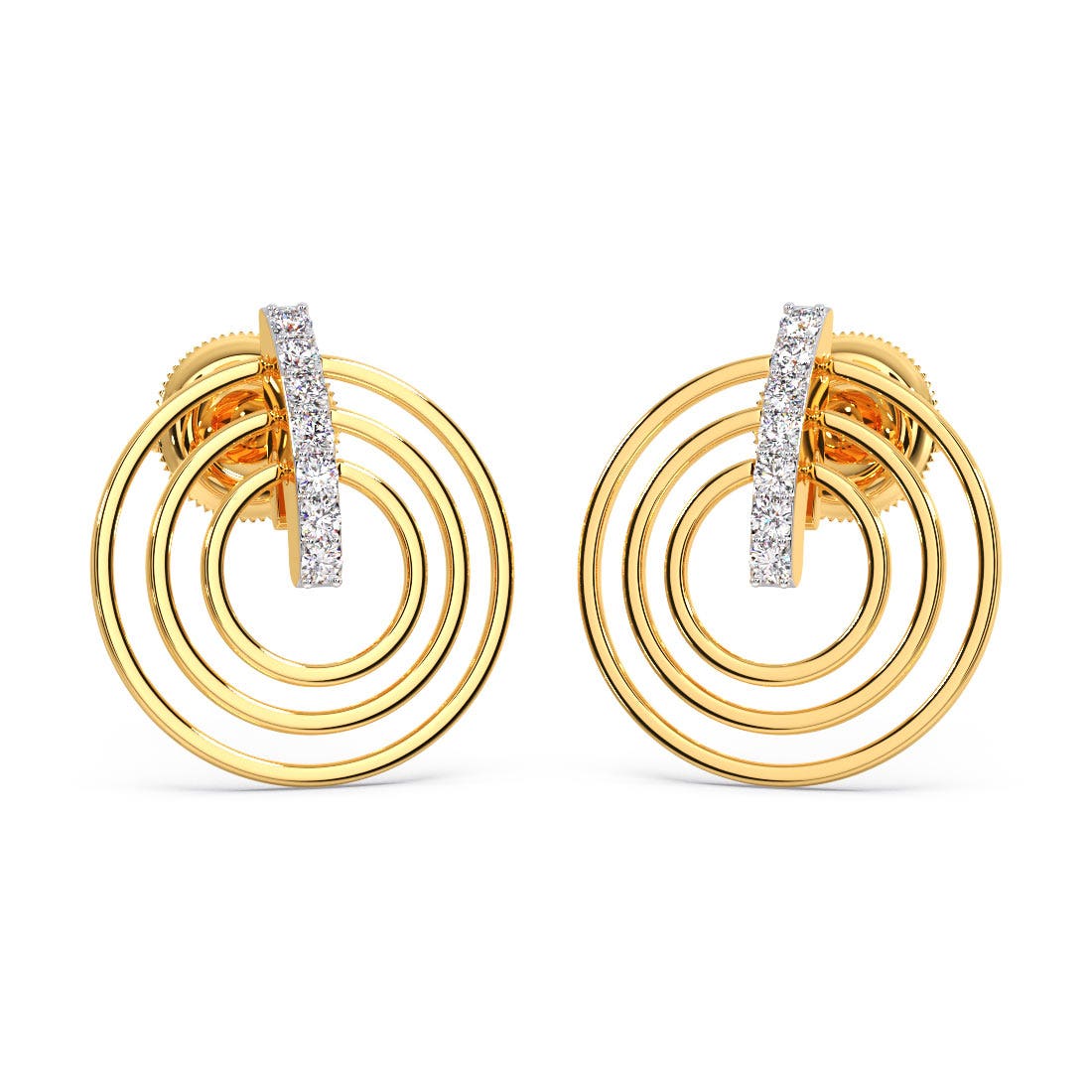 Unroll Flip Diamond Earrings