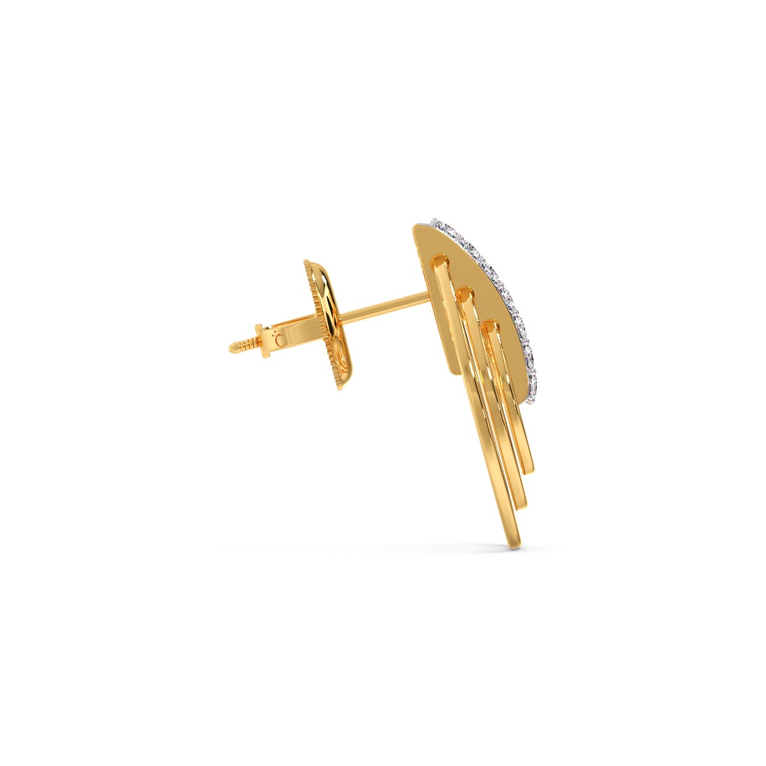 Unroll Flip Diamond Earrings