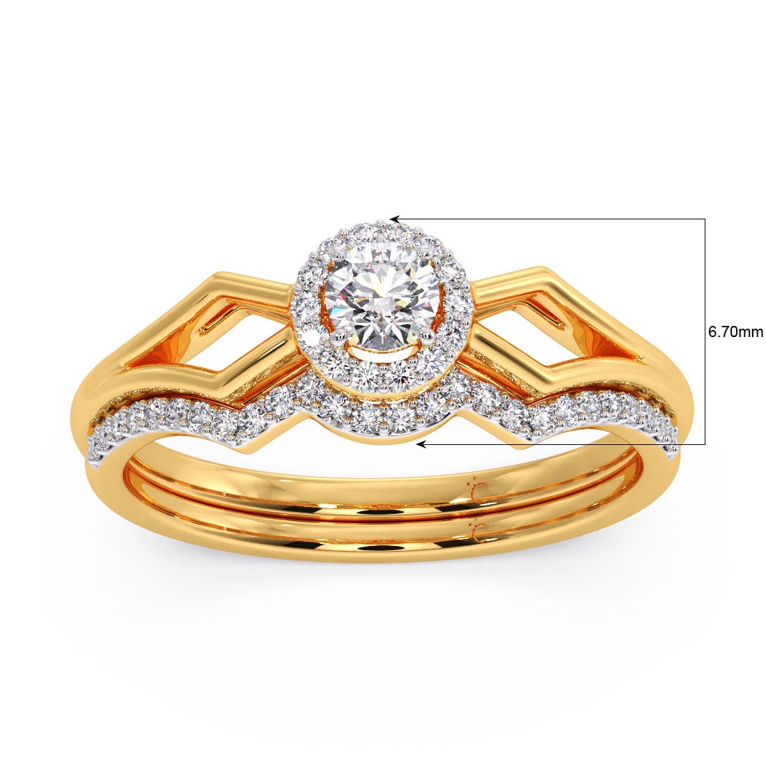 Majestic Solitaire Diamond Ring