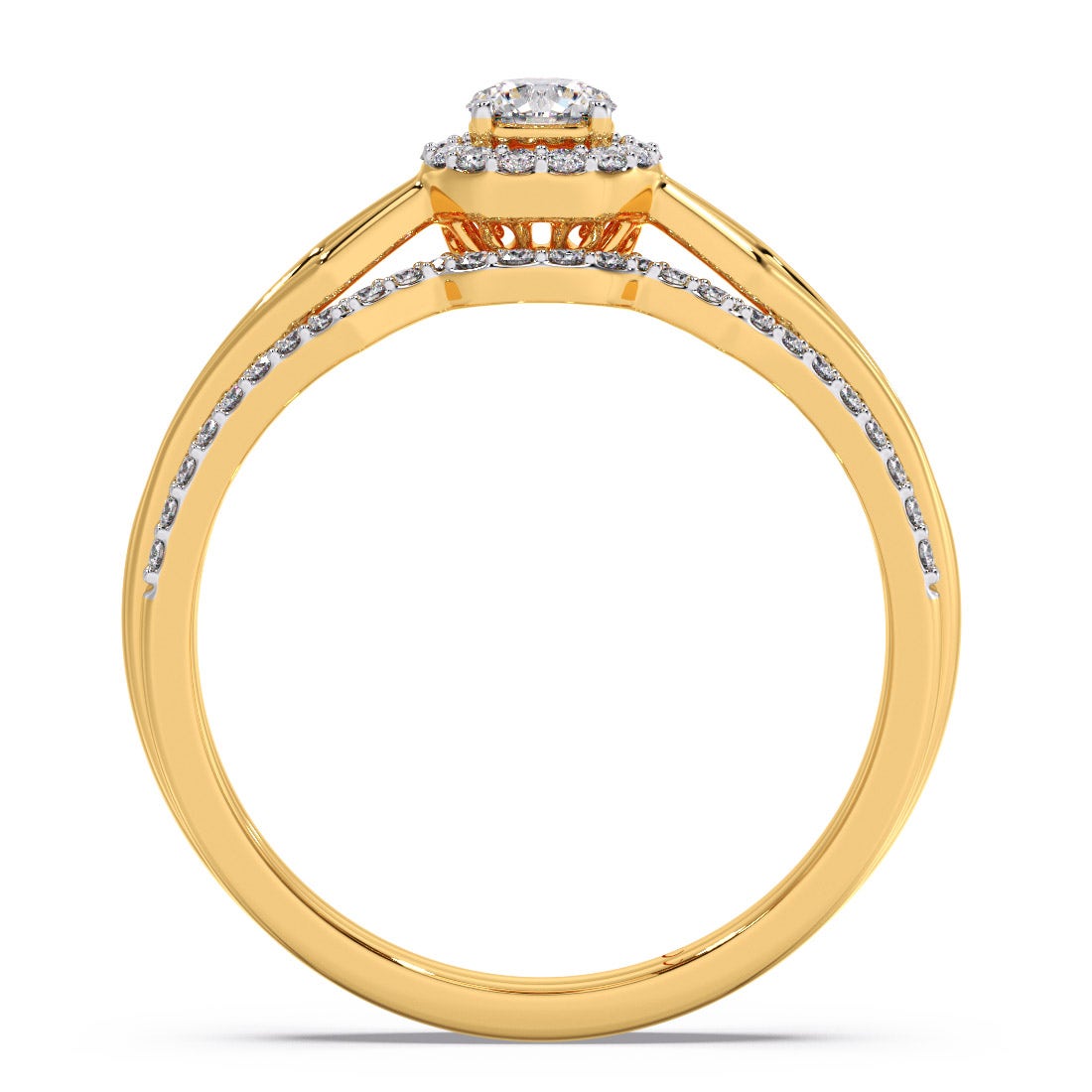 Majestic Solitaire Diamond Ring
