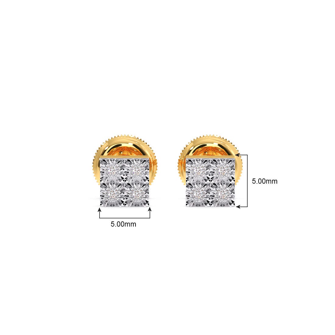 Hilly Miracle Plate Diamond Earrings