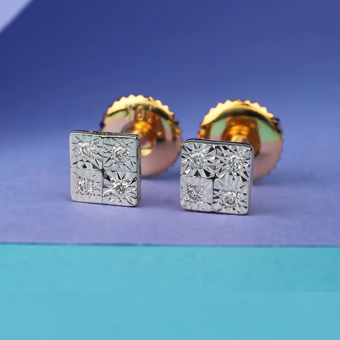 Hilly Miracle Plate Diamond Earrings