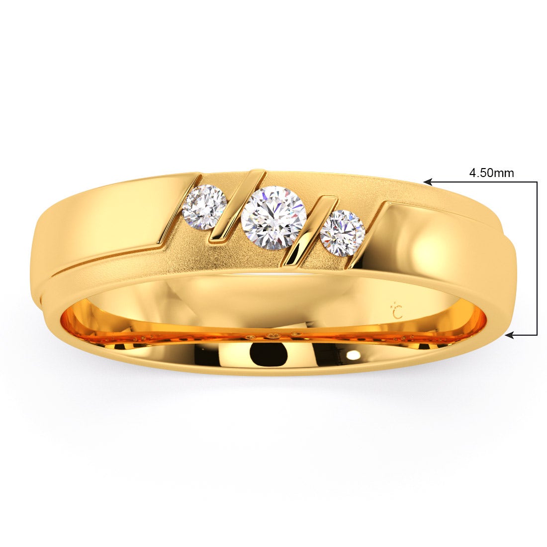 Joey Diamond Wedding Band For Him