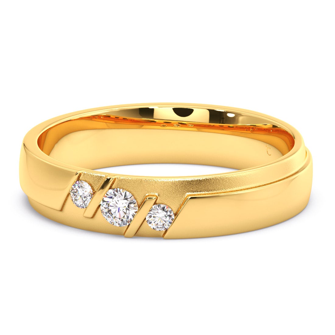 Joey Diamond Wedding Band For Him