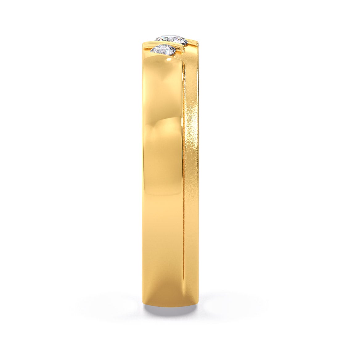 Joey Diamond Wedding Band For Him