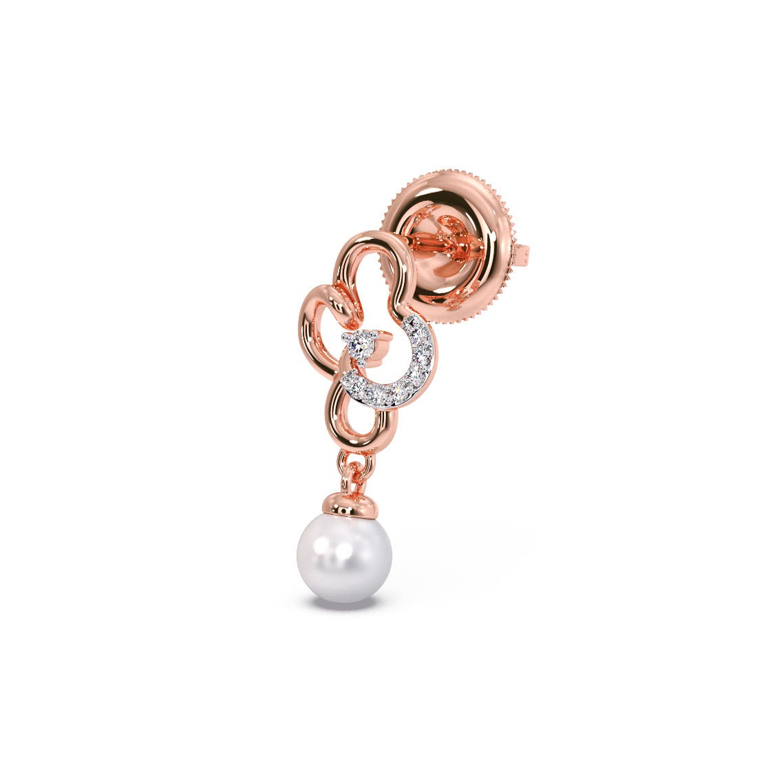 Aria Pearl Diamond Earrings