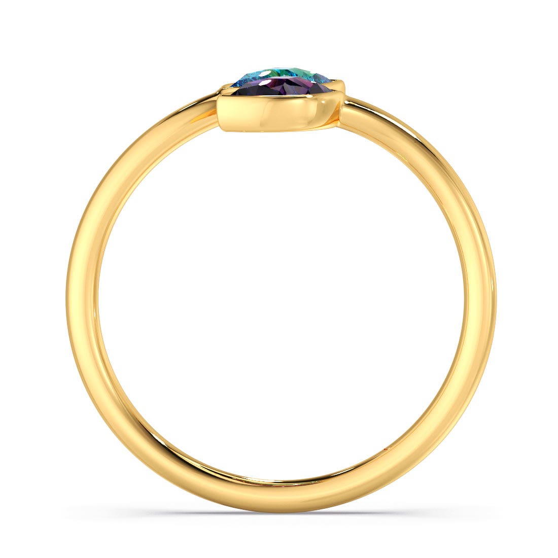 Mauve TnT Gold And Gemstone Ring
