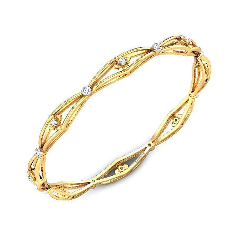 Modern Diamond Bangle Designs in offer Price at Candere by Kalyan ...