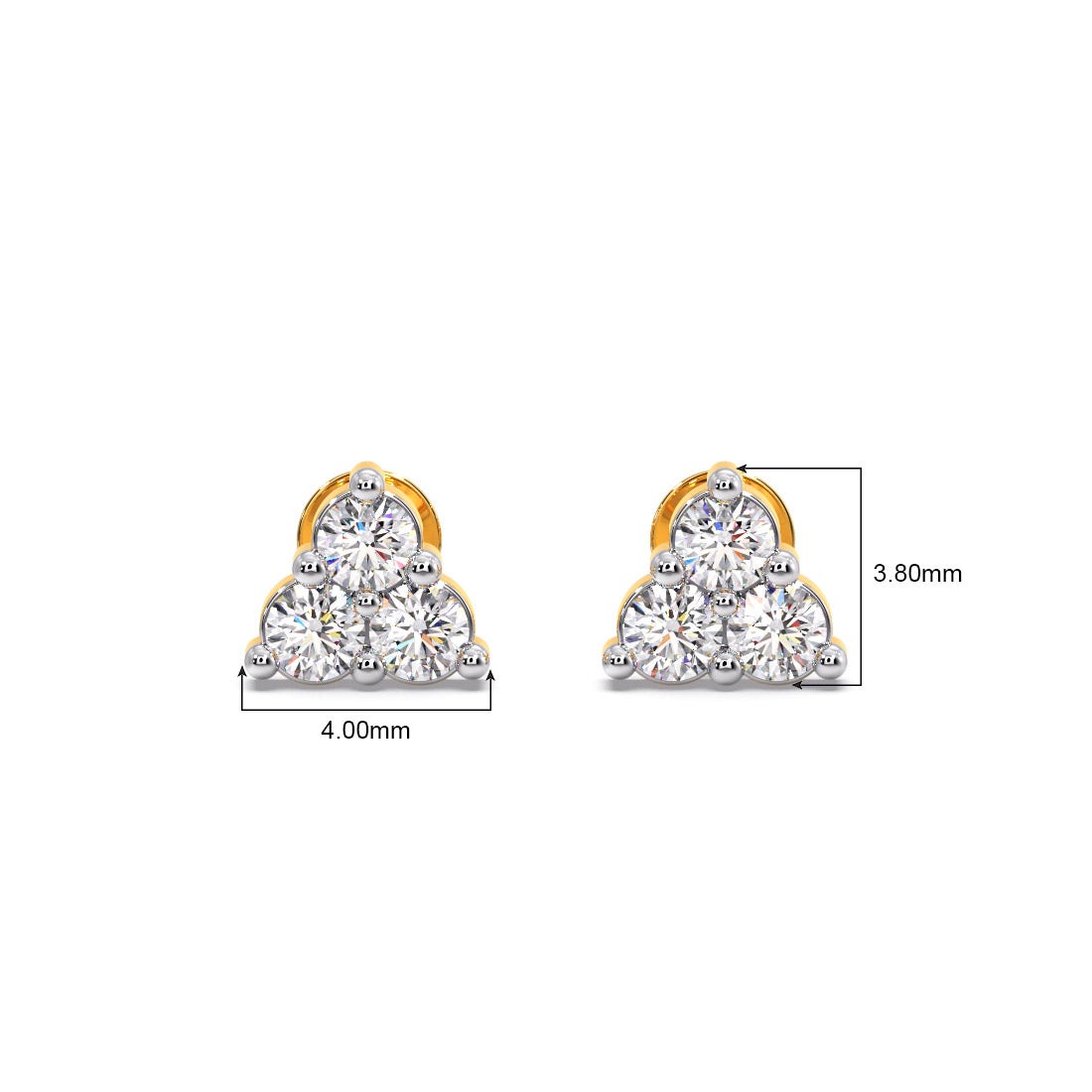 Asterism Diamond Multi Pierced Earrings
