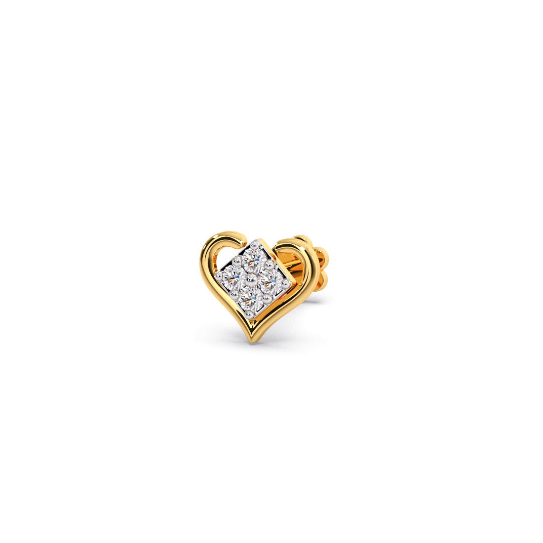 Icy Hearts Diamond Multi Pierced Earrings