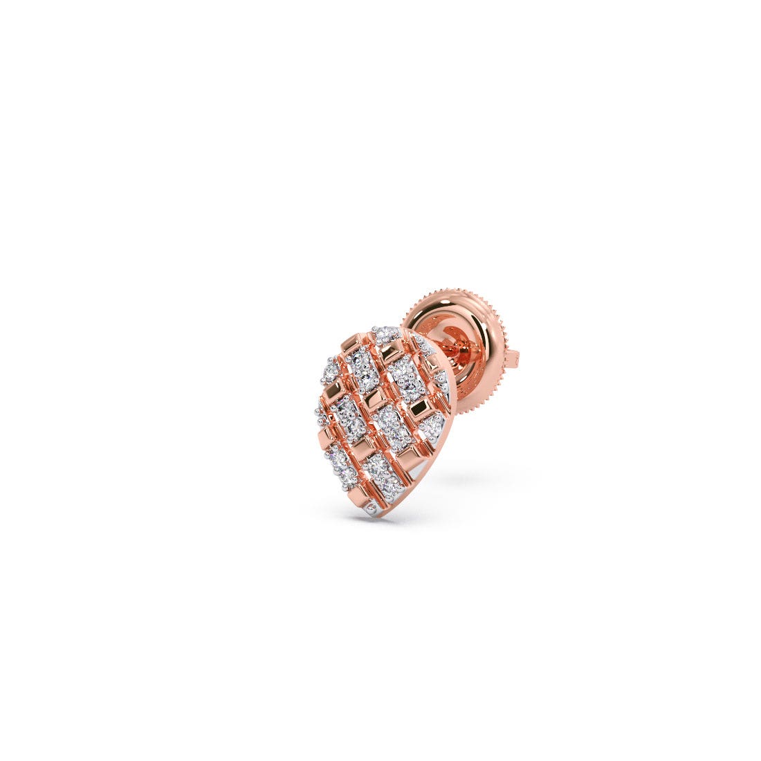Solitude Diamond Stud Earrings