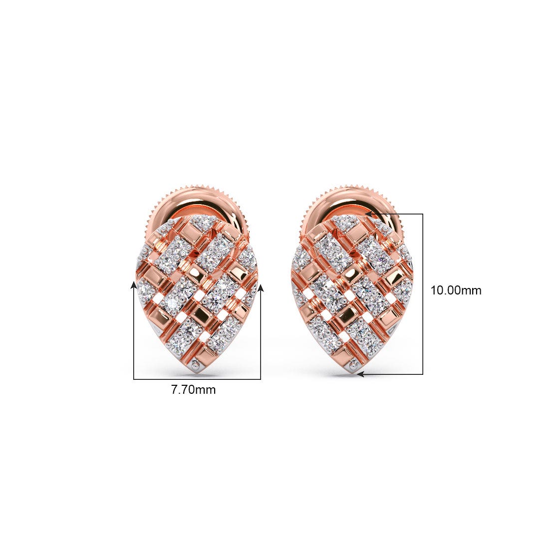 Solitude Diamond Stud Earrings