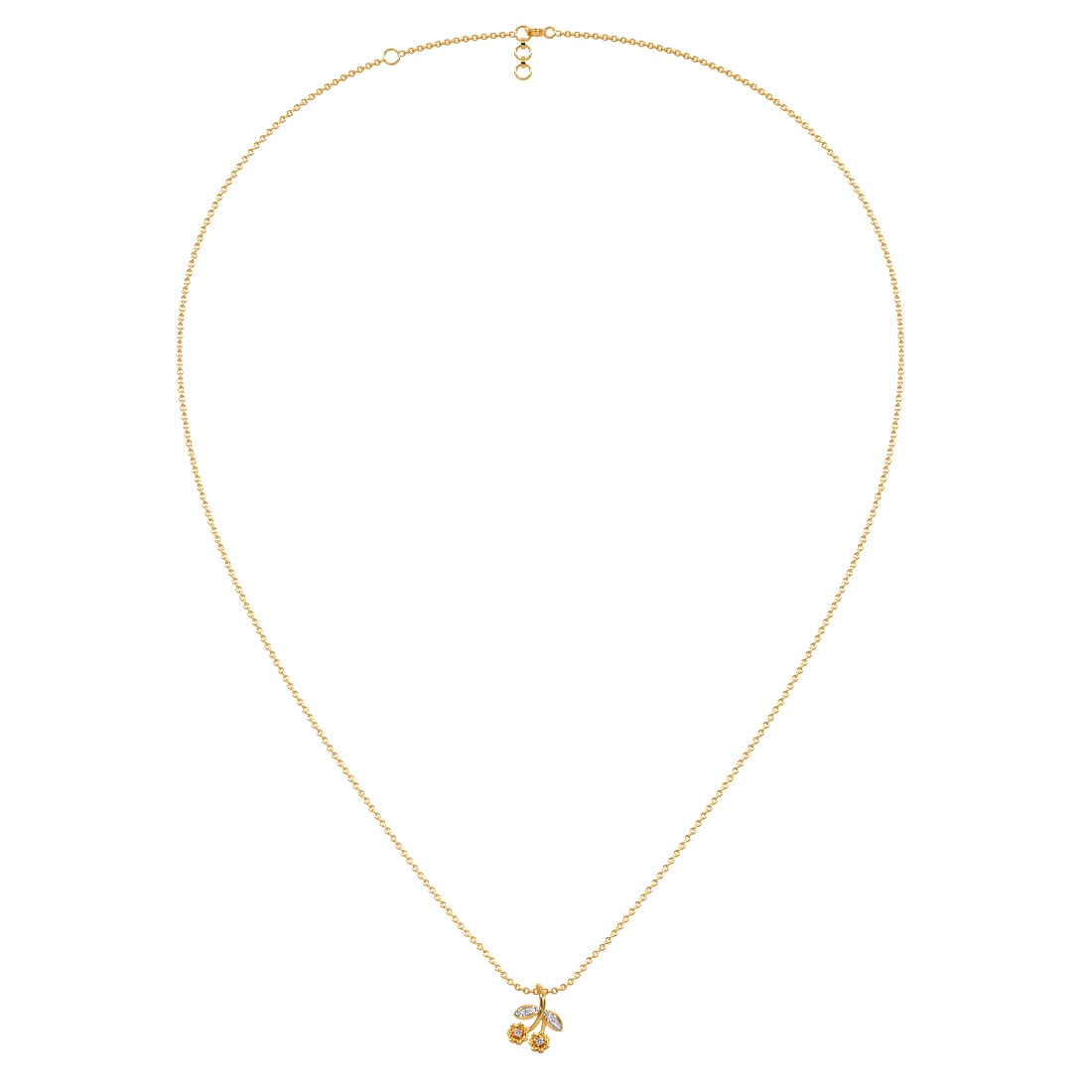 Fluerry Diamond Pendant With Chain