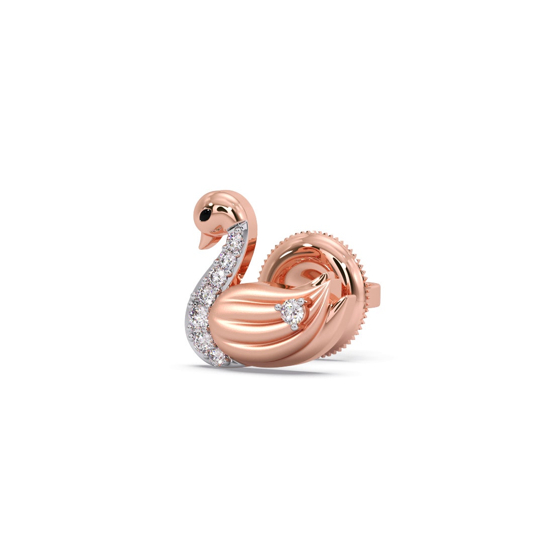 Swan Kids Diamond Earrings