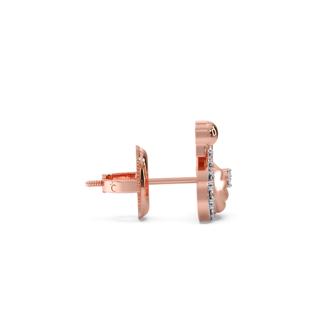 Swan Kids Diamond Earrings