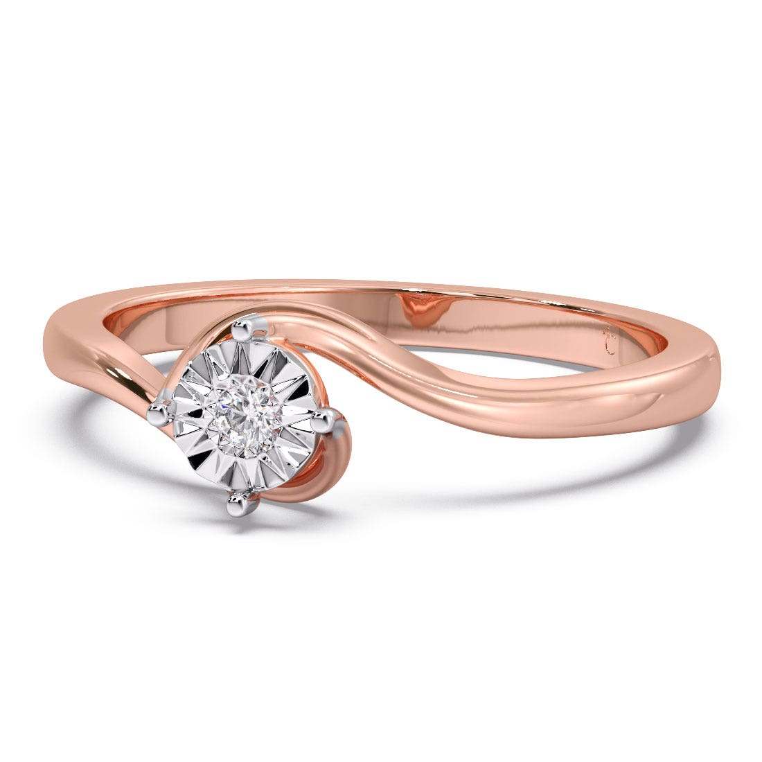 Ievy Solitaire Miracle Plate Diamond Ring