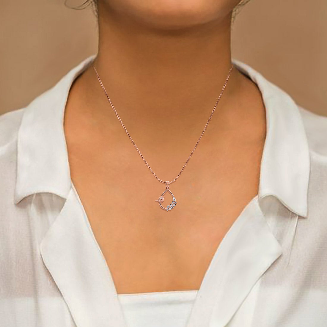 Midnight Bird Diamond Pendant