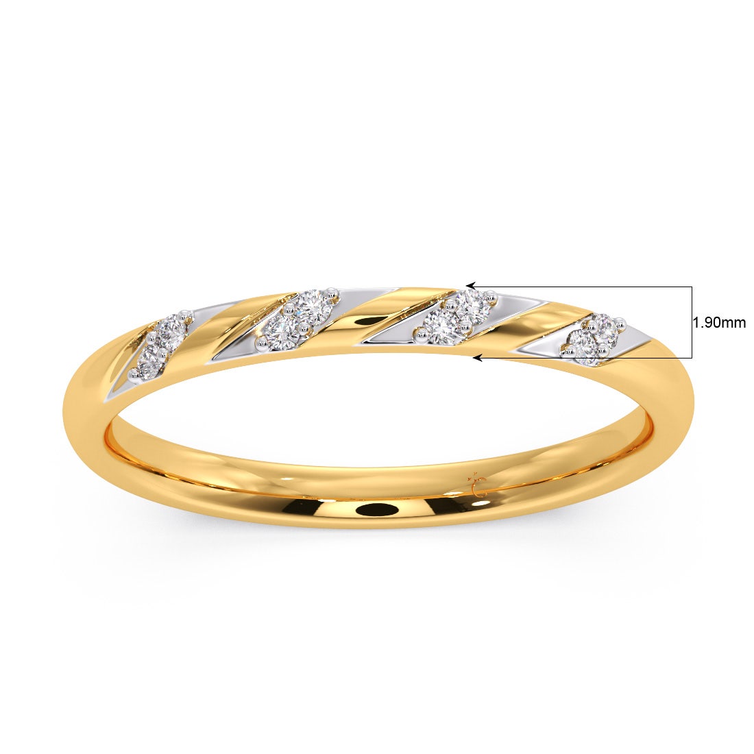 Waterdrop Trail Diamond Stackable Ring