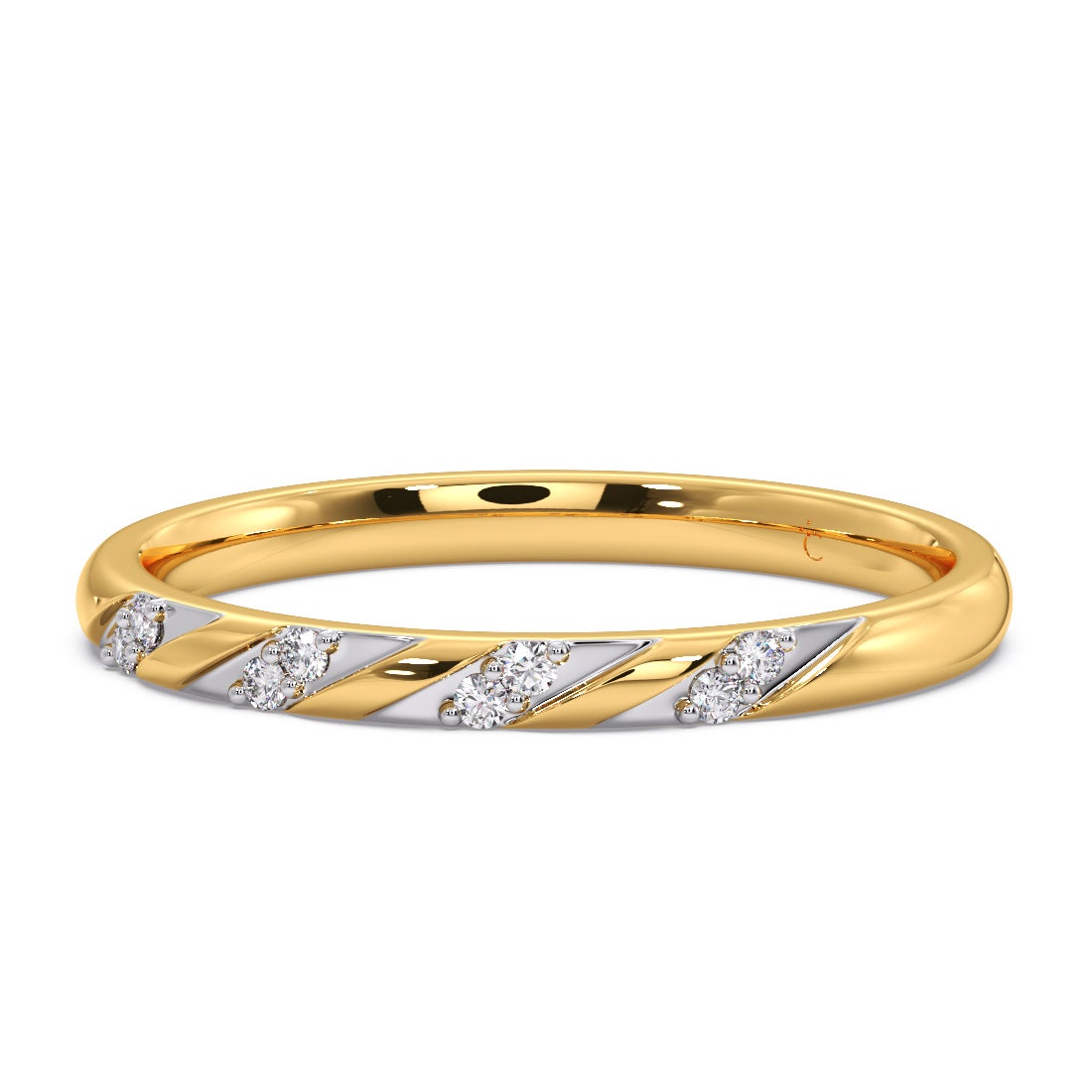 Waterdrop Trail Diamond Stackable Ring