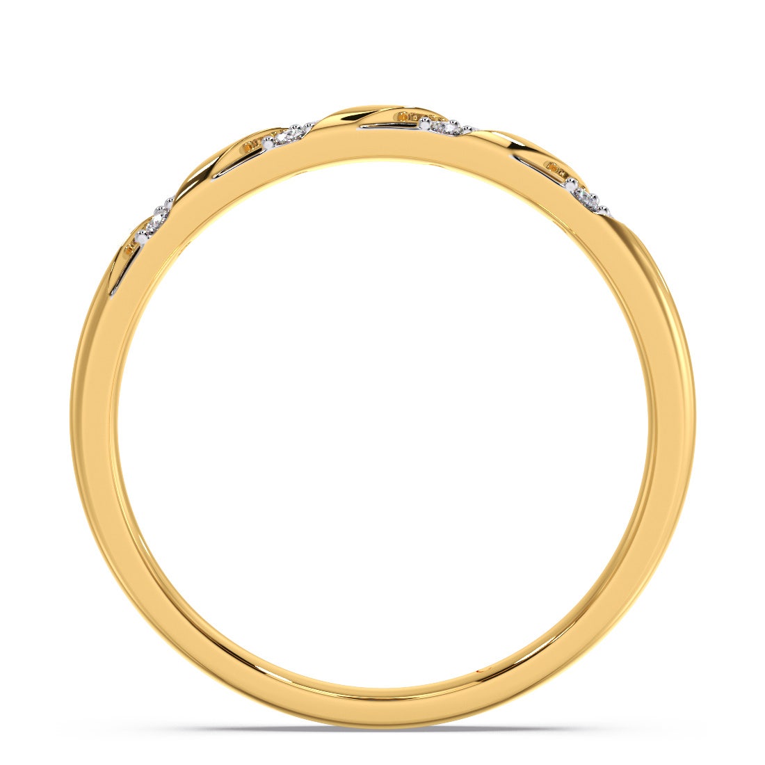 Waterdrop Trail Diamond Stackable Ring